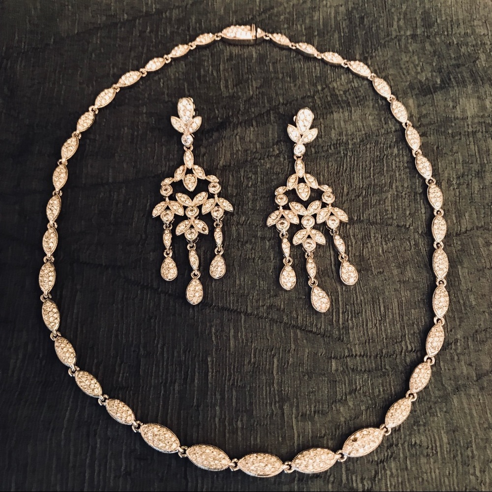 Chandelier Earrings & Necklace Set